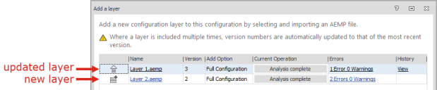Add layer icons